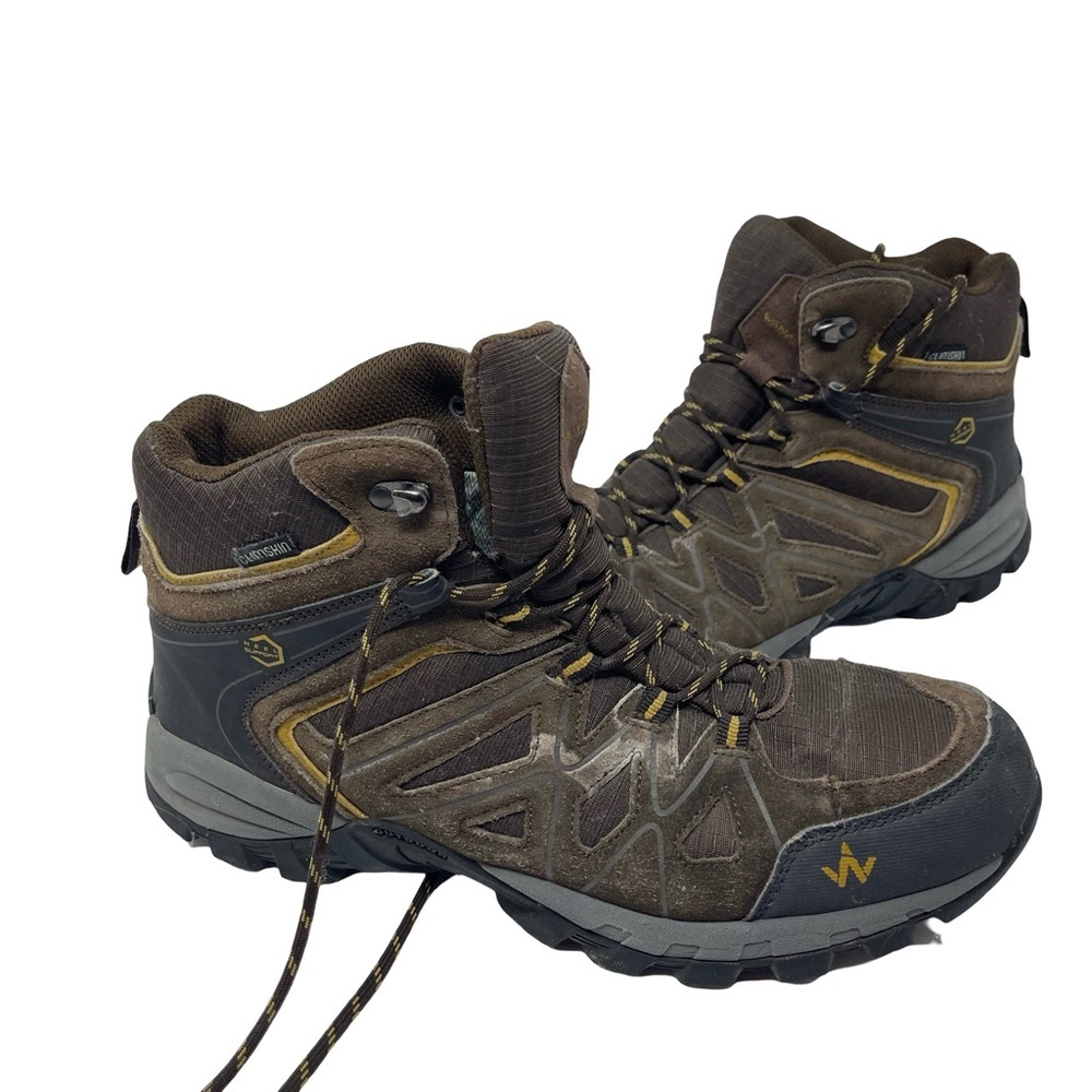 WANABEE Trek 300 MID CS Hiking Shoes - Men - Brown 13.5